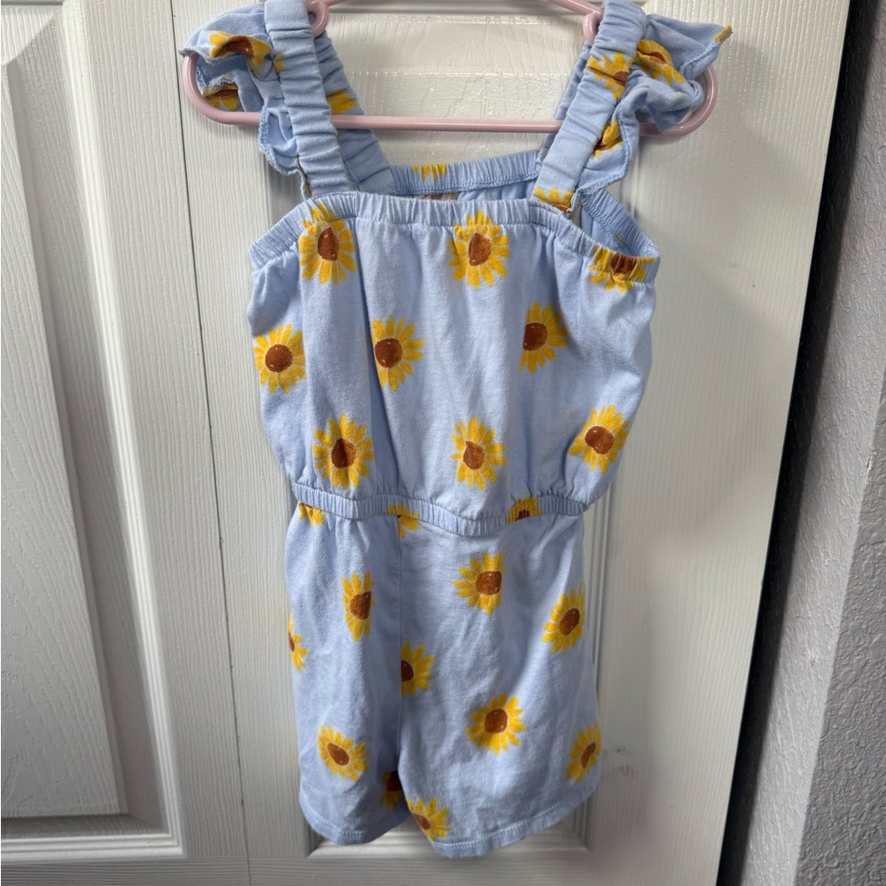 Old Navy Kids Romper with Sunflower Print